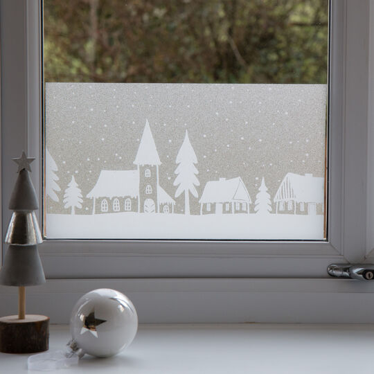 Fensterfolie static window border Winter Homes image number null